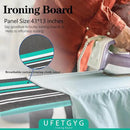 Ironing Board,Full Metal Construction| Height Adjustable, 43" X 13" W/with Iron Rest Heat & Scorch Resistant Fabric, Anti-Skid Feet, Heavy Duty| Easy to Fold by CozyNest Decor