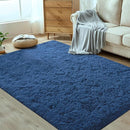 4x6 Area Rug for Living Room: Fluffy Shag Soft Washable Rugs Fuzzy Plush Indoor Carpet for Bedroom Nursery Playroom Dorm Kids Girls Boys Room (Navy Blue, 4'x6') by TinyTreasures Baby Boutique