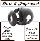 New & Improved - Door knob Baby Safety Cover - 5 Pack - Deter Little Kids from Opening Doors with A Child Proof Door Handle Lock - Driddle by TinyTreasures Baby Boutique