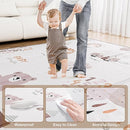 59x59 Baby Play Mat, Foldable Baby Mat for Floor Tummy Time and Crawling, Waterproof & Anti-Slip Reversible Portable for Toddler Infant by TinyTreasures Baby Boutique