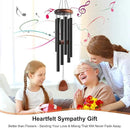 Large Aluminium Wind Chimes 37" Inches to Create a Zen Atmosphere Suitable for Outdoor, Garden, Patio Decoration. Classic Black Wind Chimes with Wind Catcher Suitable as A Gift for Unisex by CozyNest Decor