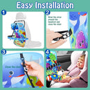 Baby Car Seat Ocean Animals Toys - Kick and Play Double Sided Infant Car Seat Toys with Plush Toys, Mirror, Teether for Baby Travel Activities, Christmas Birthday Gifts Newborn Infant Toy by TinyTreasures Baby Boutique