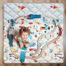 Premium Foam Baby Play Mat 50x50 Playpen Mat Thicker Cushioned Crawling Mat Waterproof Baby Floor Play Mat Non-Slip Activity Mat for Baby and Toddlers Infants Play & Tummy Time(50x50, Car) by TinyTreasures Baby Boutique