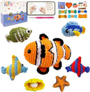 ChillFuzz Animal Crochet Kit Beginner Crochet Kit for Adults and Kids with Yarn Hook and Instructions Creative DIY Craft Project Aquarium by TinyTreasures Baby Boutique