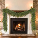 6FT Christmas Norfolk Pine Garland -1PCS, Artificial Pine Needles Garlands Faux Greenery Fake Garland for Holiday Fireplace,Table,Window,Stairs,Mante,Indoor Outdoor Decor by CozyNest Decor