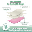 Nursing Breast Pads (14 Pack) + Laundry Bag & Travel Storage Bag, 4.7 inch Option - Washable & Reusable Breastfeeding Nursing Pads (Gentle, Large, Daytime Use) by TinyTreasures Baby Boutique