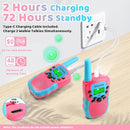 Vvinca Toys for 3-12 Year Old Girls, Rechargeable Walkie Talkies for Kids 22 Channels 2 Way Kids Walkie Talkie with Flashlight for Camping Hiking Indoor Outdoor 3 4 5 6-12 Boy Girl Birthday Gifts Pink by TinyTreasures Baby Boutique