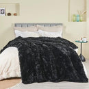 GONAAP Fuzzy Faux Fur Throw Blanket Black Super Soft Cozy Plush Fuzzy Shaggy Blanket for Couch Sofa Bed (Black, Throw(50"x60")) by CozyNest Decor