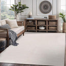 CAMILSON Easy Jute Rug 5x7, Indoor Outdoor Off-White Farmhouse Area Rugs for Living Room Patio and Kitchen Rug, Solid Woven Design, Easy-Cleaning, Washable Outside Carpet Alfombras (5 x 7) by CozyNest Decor