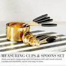 Black and Gold Kitchen Utensils Set - 23-Piece Luxury Kitchen Accessories Includes Gold Measuring Cups, Spoons, Silicone Cooking Utensils and Tools for Baking, Cooking, and Stylish Kitchen Decor by CozyNest Decor