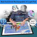 KOBAIBAN Upgrade Rechargeable A1 Light Pad for Diamond Art Painting(35.4''x 23.6''), Extra Large LED Tracing Light Box for Drawing,6000mAh Battery Powered Light Board, Light Table for Artist Sketching by TinyTreasures Baby Boutique