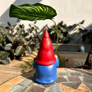 Garden Gnome Statue Decoration with Leaf Umbrella, 6.5” Figurine Ornament for Indoor Outdoor Home Patio Yard Lawn, for Gnome Lovers & Garden Enthusiasts，Mom，Women by CozyNest Decor