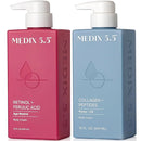 Medix 5.5 Retinol Cream + Collagen Cream Skincare Set Moisturizer Body & Face Lotion | Firming Body Lotion Set Reduces Look Of Sagging Skin, Cellulite, Sun Damage & Crepey Skin For Women, 2PC Bundle by TinyTreasures Baby Boutique