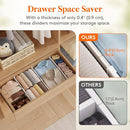 Lifewit 9 Pack Drawer Dividers 4" High, 10.5-16.5" Dresser Drawer Divider, Adjustable Drawer Organizers for Clothes, Plastic Drawers Separators for Dresser, Bedroom, Bathroom, Kitchen, Office by TinyTreasures Baby Boutique