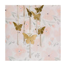 Crane Baby Handcrafted Brass Ceiling Hanging Mobile for Nursery, Butterfly Nursery Decor for Girl, 6"x 6" x 36", Baby Girl Nursery Decor, Butterfly Mobile by TinyTreasures Baby Boutique