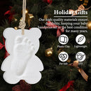 Baby Handprint Footprint Keepsake Ornament Kit, Personalized Baby Foot Printing Kit for Newborn Clay Impression Handmade DIY Imagination to Create by TinyTreasures Baby Boutique