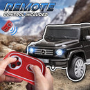 Aosom 12V Kids Electric Car, Mercedes Benz G500 Licensed Battery Powered Ride on Truck for Kids with Remote Control, Headlights, Music, Suspension & Storage for Boys and Girls, Black by TinyTreasures Baby Boutique