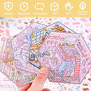 DIY 3D Sticker Scene, 6 Sets of Aesthetic Stickers for Girls Make Your Own Mini Shop Scenes Stickers for Kids Sticker Therapy for Adult Relief Stress Pass The Time by TinyTreasures Baby Boutique