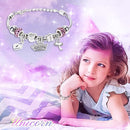 Unicorns Gifts for Girls Kids Toys 3 4 5 6 7 8 9 10 Years Old with LCD Writing Tablet/Glowing Blanket/Unicorn Bracelet/Eye Mask/Crossbody Bag/ 12PCS Purple Teen Girl Birthday Christmas Unicorn Toy by TinyTreasures Baby Boutique