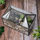 Ferrisland Glass Terrarium Greenhouse House Shape Display Box Planter for Succulents Plant Terrarium Container Mordern Tabletop Decor Gardern DIY Kit by GreenHaven Gardens
