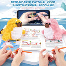 Crochet Kit for Beginners - Seal Crochet Kits with Step-by-Step Video Tutorials, Beginner Crochet Kit for Adults Kids, Crochet Animal Kit, 2 PCS Seals with a Fish Crocheting Set by TinyTreasures Baby Boutique