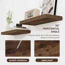 48 Inch Floating Shelves, 48"x9.25"x1.5" Inch Deep Floating Shelves for Wall, Wooden Shelves for Bathroom, Bedroom, Living Room, Brown by CozyNest Decor