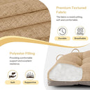 Non Slip Chair Cushions for Dining Chairs Set of 4 Kitchen Chair Cushions 18"x18"x3" Turfted Chair Pads Comfortable and Soft Seat Cushion with Ties, Cappuccino by CozyNest Decor