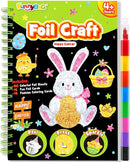 FUNNYB&G Foil Art Craft Activity for Kids - Gift for Girls Boys Crafts for Kids Fun Art Supplies DIY Creative Travel Toy, Birthday Gift Party Favor Toys for Girls Boys 4 5 6 7 8 9 Years Old(Easter) by TinyTreasures Baby Boutique