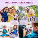 Kids Camera Toys for 3 4 5 6 7 8 9 10 11 12 Years Old Boys/Girls, Kids Digital Camera for Toddler with Video, Birthday Festival for Kids, Selfie Camera for Child, 32GB TF Card by TinyTreasures Baby Boutique