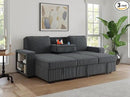91-inch Reversible Sectional Sleeper by CozyNest Decor