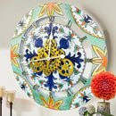 The Gears Clock Wall Clock Italy Collection with Moving Gears (Maiori, 24 inch Round) by CozyNest Decor