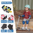Soft-Style Kids Knee and Elbow Pads with Bike Gloves, Flexible Impact-Resistant Gear for Ages 2-11, Designed for Balance Bikes, Roller-Skating, and Skateboarding by TinyTreasures Baby Boutique