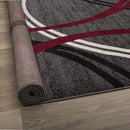 Rugshop Modern Wavy Circles Design Area Rug 12' x 15' Red by TinyTreasures Baby Boutique