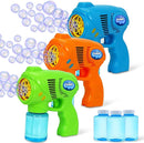 JOYIN 3 Bubble Guns Kit with 3 Solutions for Kids, Bubble Blaster for Summer Toy, Party Favors, Birthday, Outdoor & Indoor Activity, Birthday Gift by TinyTreasures Baby Boutique