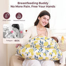Momcozy Pioneering Safety Fence Nursing Pillow for Breastfeeding- Wider Feeding Pillows for More Support for Mom & Baby- Easier Nursing & Hand Free- Fit for All, Removable Cotton Cover by TinyTreasures Baby Boutique