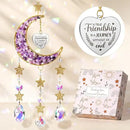Best Friend Birthday Gifts for Women Unique, for Friends Female, Long Distance Friendship Gifts for Women BFF Bestie Sister Gifts, Moon Crystal Suncatcher for Window Hanging Decor by GreenHaven Gardens