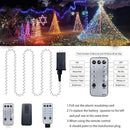 Outdoor String Lights, 300 LED 108Ft Christmas Light with Remote, 8 Lighting Modes, Powered Plug for Wedding Party Garden Tree Yard Indoor Decorations, Warm White by GreenHaven Gardens