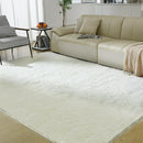 5X8 Ultra Soft Rug for Living Room, Fluffy Shag Area Rug for Bedroom, Modern Shaggy Carpets Fuzzy Rug for Teens Dorm Nursery Home Decor Aesthetic, Upgrade Anti-Skid Durable, Cream White by TinyTreasures Baby Boutique