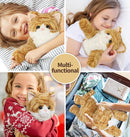 Orange Tabby Cat Stuffed Animals, Microwavable Stuffed Animal Adorable Fluffy Cat Plush for Warmth & Comfort, Heatable & Coolable Lavender Scent Cat Toys, Cute Soft Plushies Cat Gifts for Kids & Adult by TinyTreasures Baby Boutique