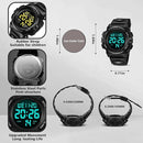 Kids Watch,Boys Watch for 3-15 Year Old Boys,Digital Sport Outdoor Multifunctional Chronograph LED 50 M Waterproof Alarm Calendar Analog Watch for Children with Silicone Band,Kids Gift by TinyTreasures Baby Boutique