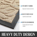 Yimobra Door Mat Indoor Outdoor Entrance, Non Slip Welcome Front Doormats, Heavy Duty Rubber Backing, Stain and Fade Resistant, Low Profile, Easy Clean Patio Garage Floor Mats, 47 x 32, Beige by CozyNest Decor