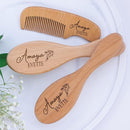 Custom Wooden Baby Brush Set | Personalized Wooden Baby Brush | Personalized Baby Gift Girls | Personalized Baby Gifts | Baby Brush and Comb Set | Custom Baby Gifts | Personalized Gifts by TinyTreasures Baby Boutique