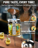 Wantjoin Beverage Dispenser With Stand - 2 Gallon Drink Dispenser With Stand Juice Dispensers For Parties, Ice Core, Spigot, Visible Container For Lemonade, Cocktail, Sangria, Punch, Events, Buffet by CozyNest Decor