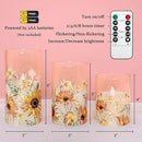 MELTONE Autumn Sunflower Flameless Candles Remote Real Wax Flickering Battery Operated Glass Candles - Home Party Bedroom Birthday Christmas Summer Fall Decorations by CozyNest Decor