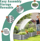 Raised Garden Bed, 2×2×1ft Galvanized Steel Planter Boxes, Heavy Duty Outdoor Raised Garden Bed Planter Kit for Gardening, Rustproof Garden Beds for Vegetables, Fruits, Flower Grow by GreenHaven Gardens