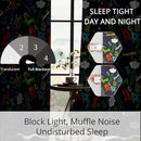 Kids Teen Graffiti Space Blackout Curtains - 100% Blackout, Thermal Insulated, Noise Reducing, Perfect for Kids Room and Nursery, 2 Panels (Graffiti Space Vibes, W52×L84) by TinyTreasures Baby Boutique