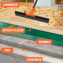 JEHONN Floor Squeegee Heavy Duty with 58.3 inches Long Handle, Rubber Scraper Broom for Cleaning Foam Water on Garage Concrete Bathroom Tile Marble Shower Glass Shop Deck Window Indoor Outdoor by GreenHaven Gardens