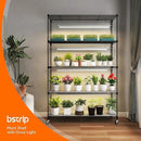Plant Shelf with Grow Lights, 5 Tier Large Tall Plant Stand with 3FT T5 144w Grow Light for Indoor Plants, 3 Mode Full Spectrum LED Plant Light with wheel and Timer for Seedling, 47.2x17.8x71IN by GreenHaven Gardens