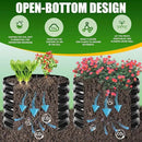 17" Tall Elevated Round Metal Rised Garden Bed- 2'x2' in Size and 0.8MM Thick Durable Planter Box for Vegetables Flowers Succulent at Patio/Garden Outdoor (Black, 2FT Diameter) by GreenHaven Gardens