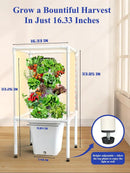 SJZX Hydroponics Growing System, 18 pods Vertical Small hydroponic Tower with LED Grow Light for Indoor Gardening, Classroom Growing Kit, Winter Germination Kits, Beginner-Friendly by GreenHaven Gardens